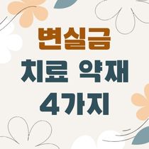 변실금 치료 약재 4가지