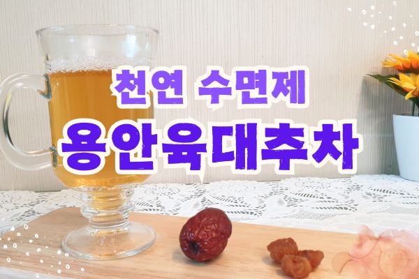 천연 수면제 용안육대추차
