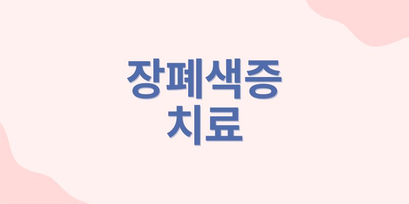 장폐색증의 치료